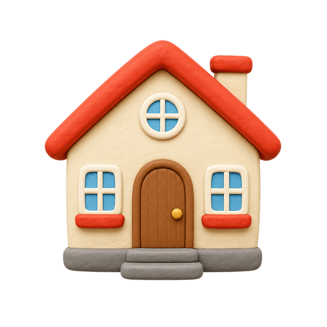 Illustration einer Vokabelkarte zum Thema Zuhause